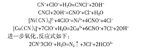 含氰含碱废水处理反应方程式